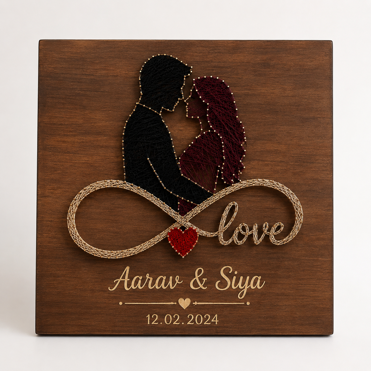 Infinite Bond A Custom tring Art Couple Gift With Love
