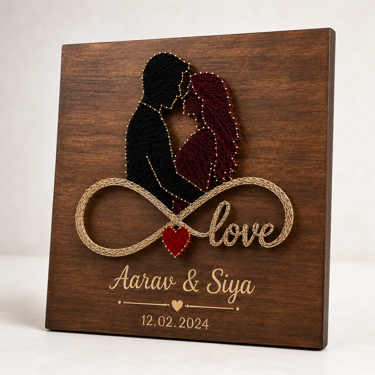 Infinite Bond A Custom tring Art Couple Gift With Love
